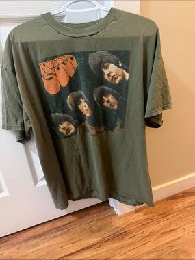The Beatles Olive Green Rubber Soul Graphic Tee